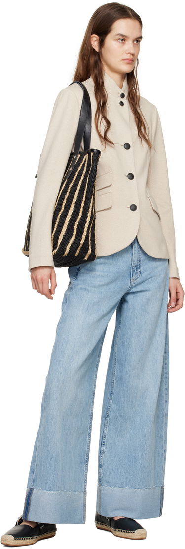 Дънки rag & bone Rag & Bone Sofie Wide Leg Jeans Синьо | WDD24S2993BOMA, 3
