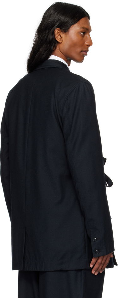 Палта Maharishi Maharishi Asymmetrical Kimono Wool Blazer Тъмно синьо | 6057, 2