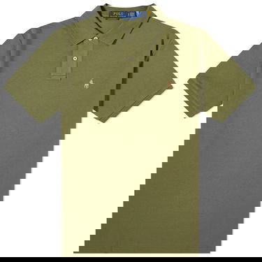 Поло тениска Polo by Ralph Lauren Custom Fit Polo Shirt Зелено | 710680784351, 0