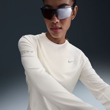Тениска Nike Swift Dri-FIT UV Long Sleeve Running T-Shirt Бяло | HQ0503-133, 0