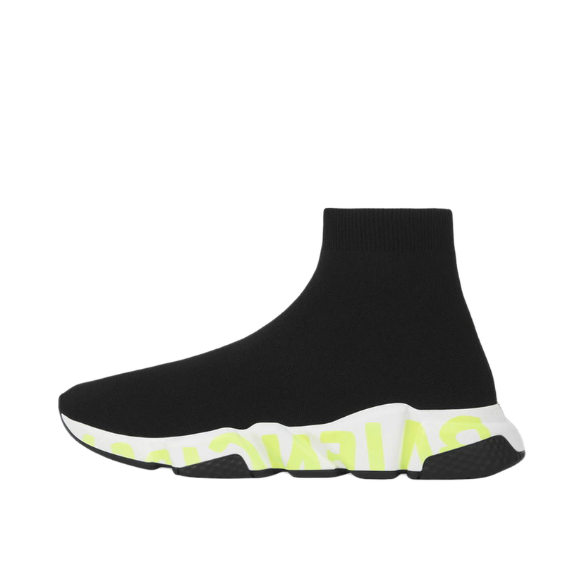 Кецове и обувки Balenciaga Speed Black Fluo Green Черно | 605972W05GY1935
