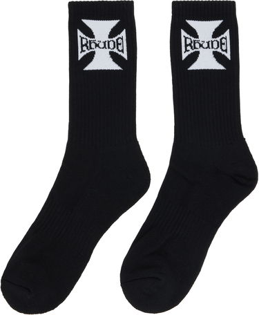 Чорапи Rhude Rhude Boys Logo Socks Черно | RHPF25SO02750, 1