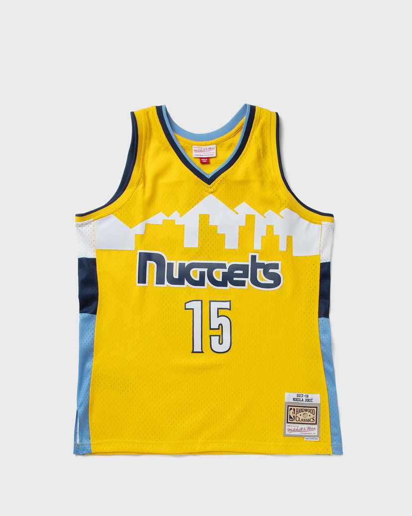 Фланелка Mitchell & Ness Denver Nuggets 2017 Nikola Jokic #15 Swingman Jersey Жълто | JY11638-DNUYELL