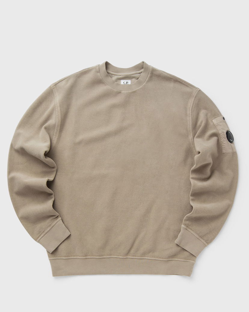 Суитчър C.P. Company Sweatshirt Crew Neck Brushed Бежово | 17CMSS285A006614G-327