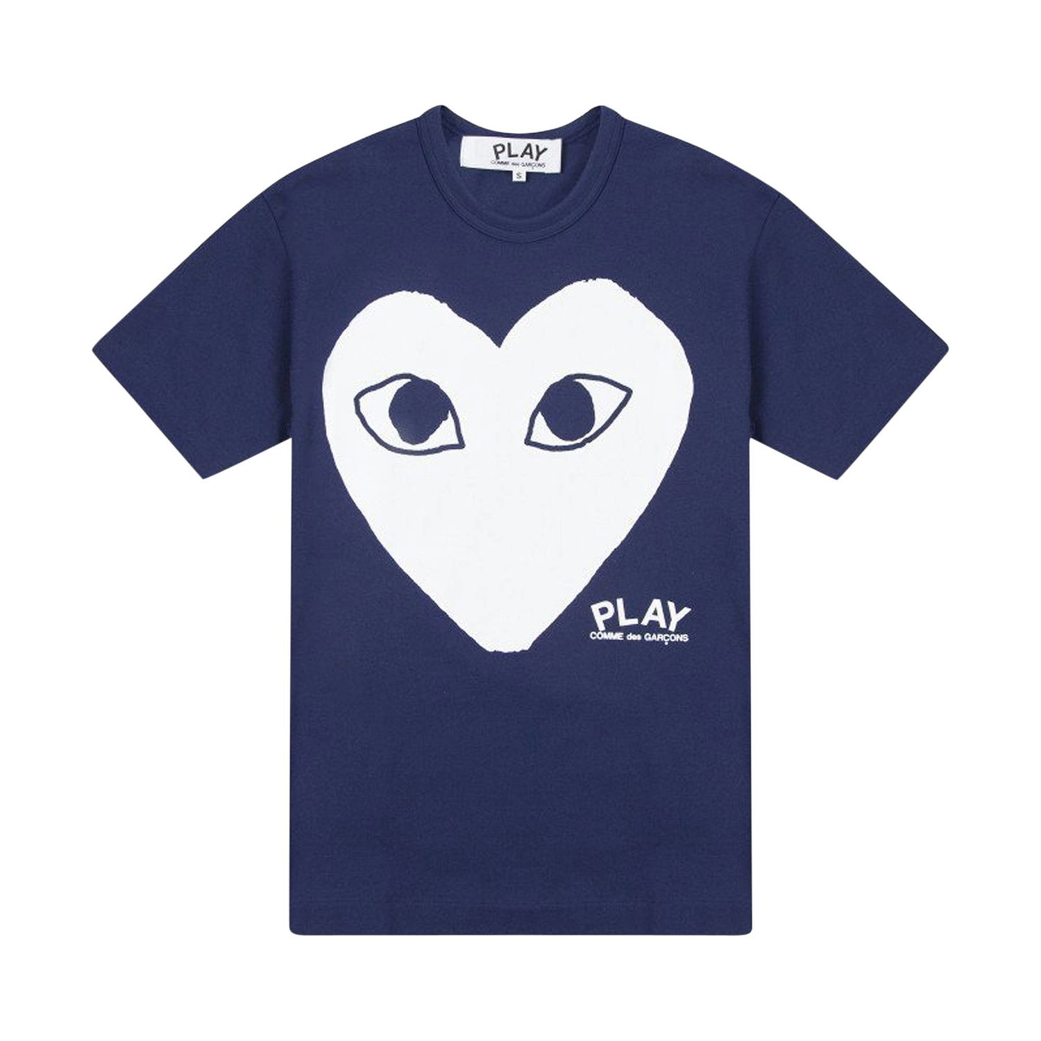 Тениска Comme des Garçons PLAY Heart T-Shirt Тъмно синьо | AZ T180 051 1, 1