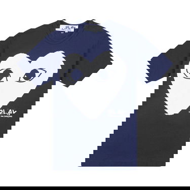 Тениска Comme des Garçons PLAY Heart T-Shirt Тъмно синьо | AZ T180 051 1, 1