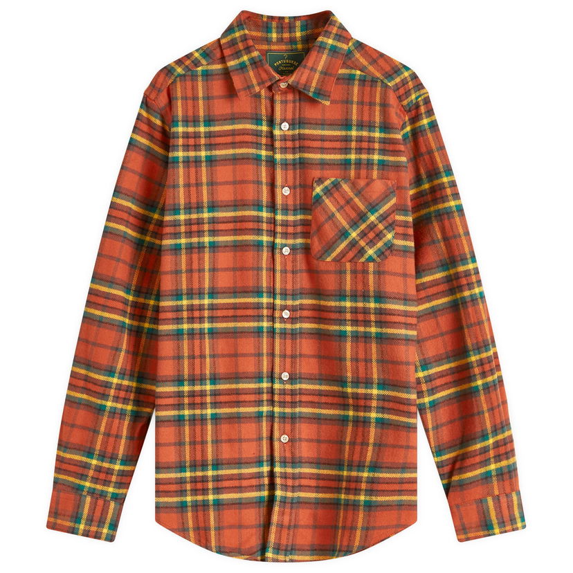 Риза Portuguese Flannel Flannel Farol Check Shirt Оранжево
 | PF-AW24033-BRK