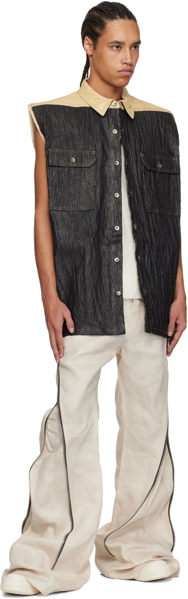 Жилетка Rick Owens Rick Owens DRKSHDW Hollywood Tommy Jumbo Denim Vest Черно | DU01E3764 DCFCR, 3