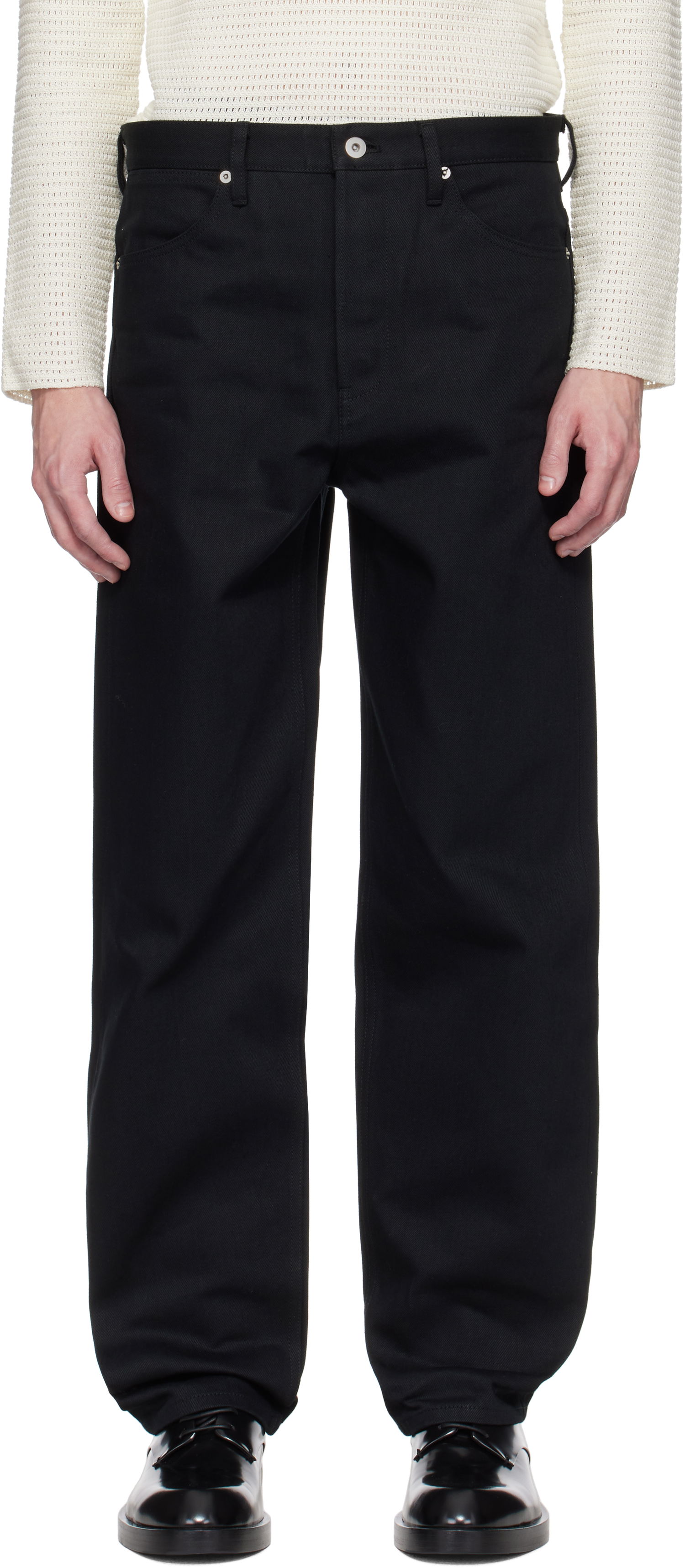 Дънки Jil Sander Jil Sander Regular Fit Jeans Черно | J23KA0101_J45288, 0