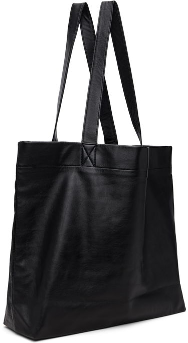 Голяма пазарска чанта Yohji Yamamoto Yohji Yamamoto Signature L Tote Черно | DM-I05-791, 2