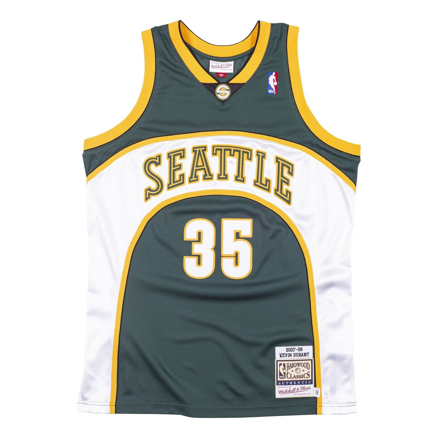 Фланелка Mitchell & Ness NBA Seattle SuperSonics 2007-08 Kevin Durant Road Jersey Зелено | AJY4GS18105-SSUDKGN07KDU, 0