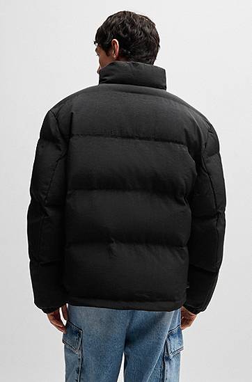 Пухо яке BOSS Water-Repellent Puffer Jacket Черно | 50522234, 1