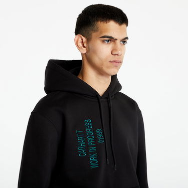 Суитчър Carhartt WIP Hooded Signature Sweat Black Черно | I032164.89XX, 3