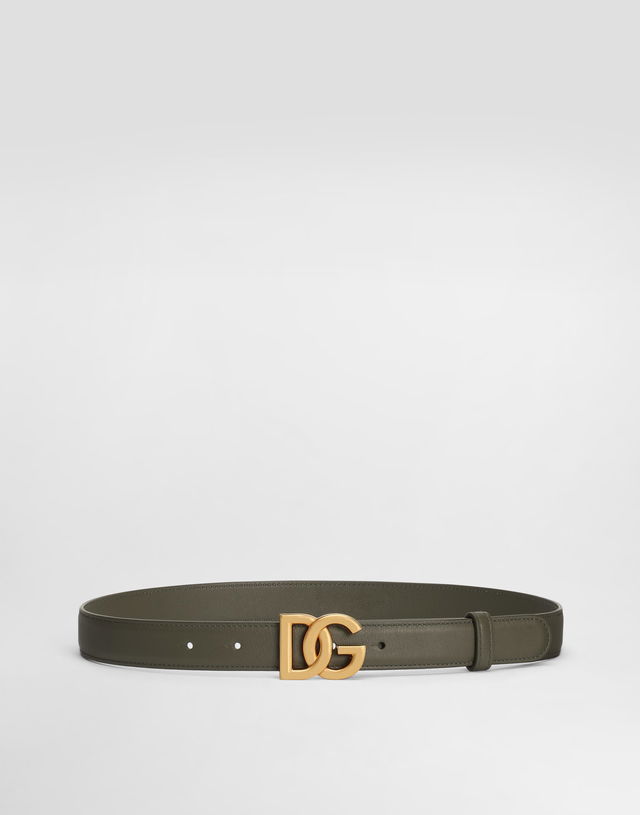 Calfskin Belt With DG Logo
