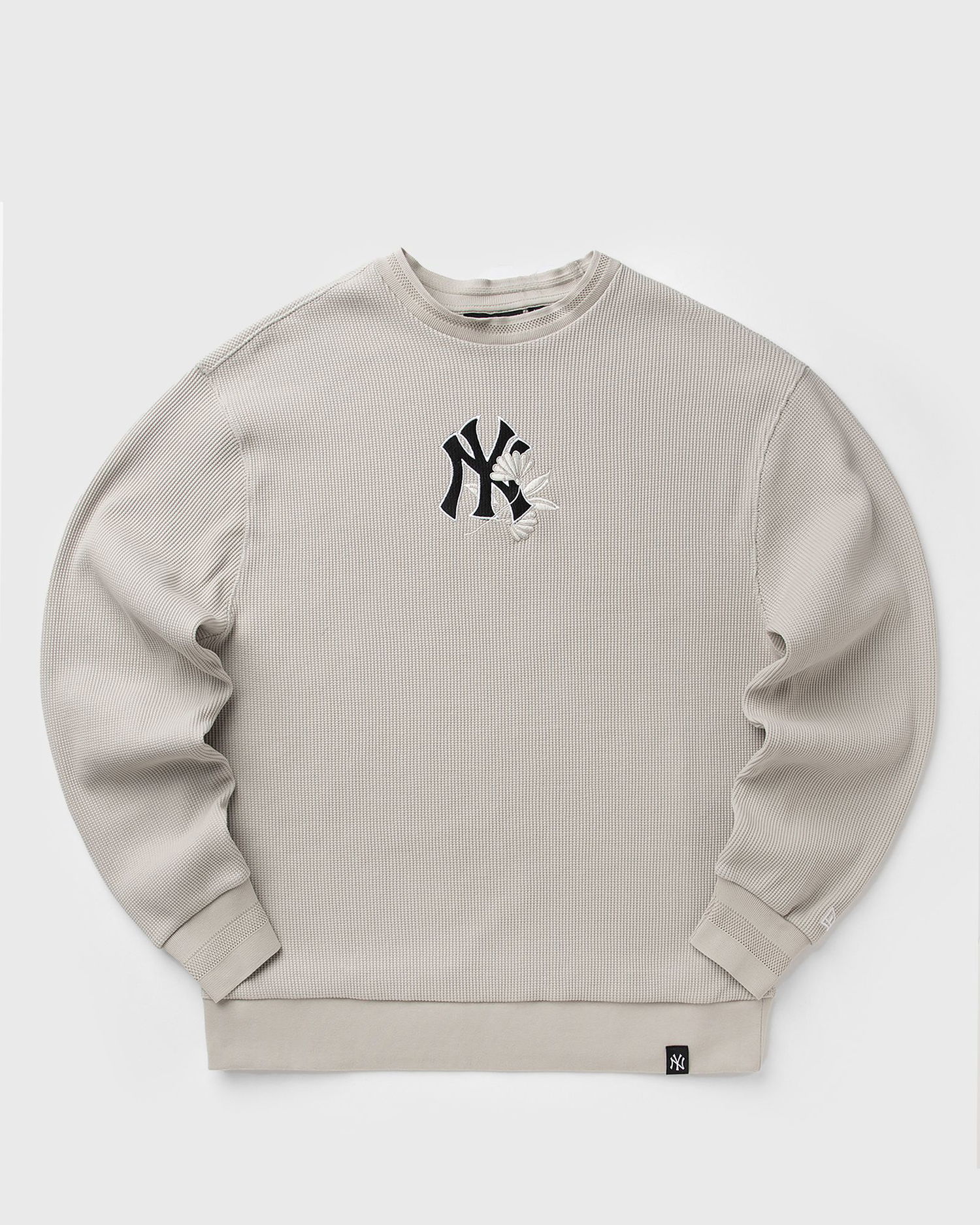 Суитчър New Era New York Yankees Waffle Crew Sweatshirt Бежово | 60667811, 0