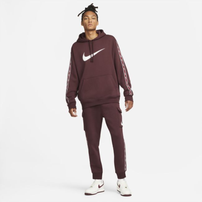 Суитчър Nike Repeat Pullover Fleece Hoodie Червено | DX2028-652, 0