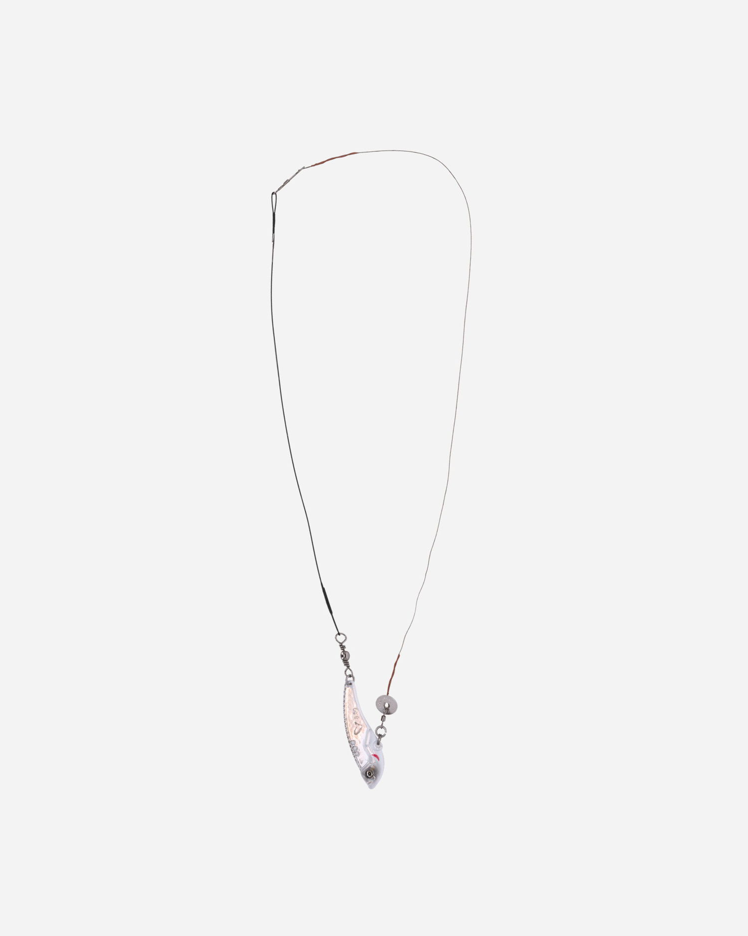 Колие OUR LEGACY Fishing Lure Necklace Металик | A2258VBN 001, 1