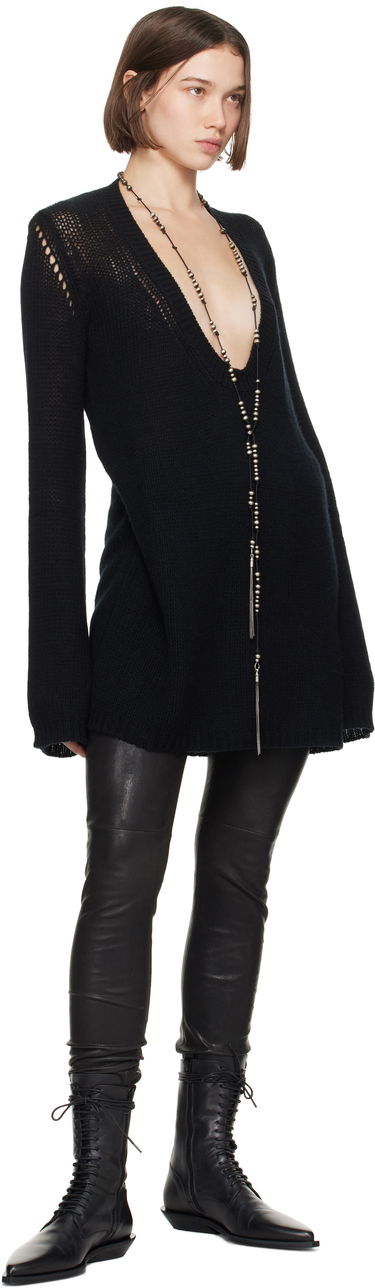 Колие Ann Demeulemeester Carolina Black Tunic Sweater Черно | 2202-W-KN56-FA216-099, 3