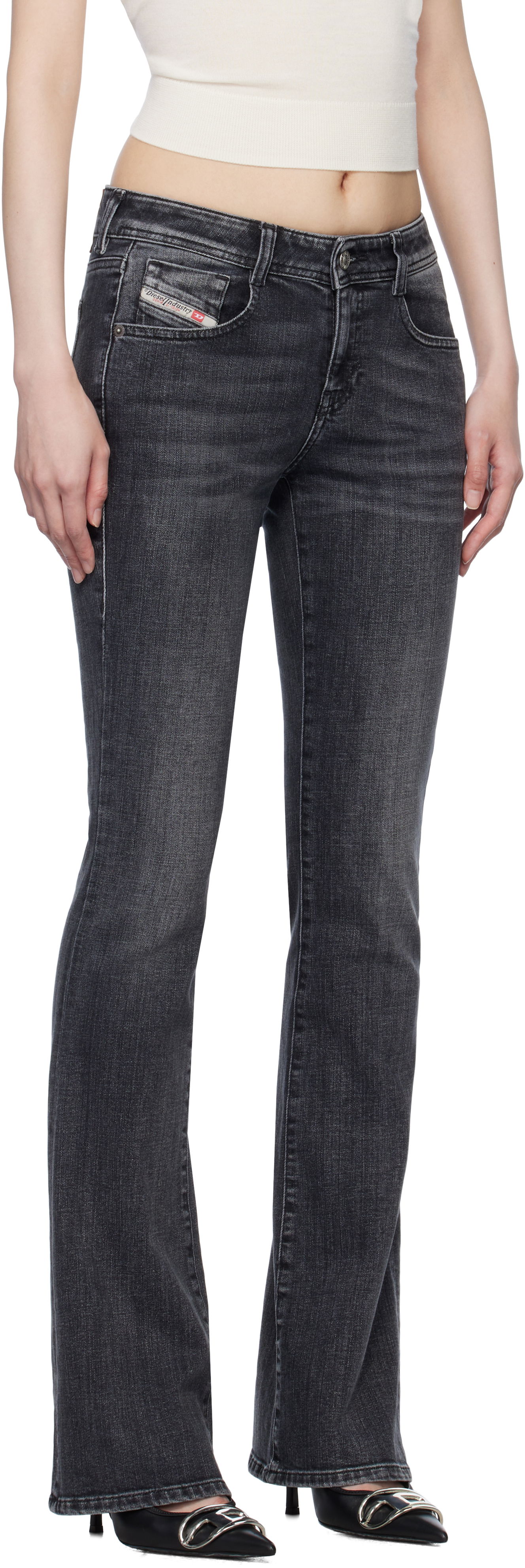 Дънки Diesel Diesel 1969 D-Ebbey Bootcut Jeans Сиво | A11003 09K98, 1