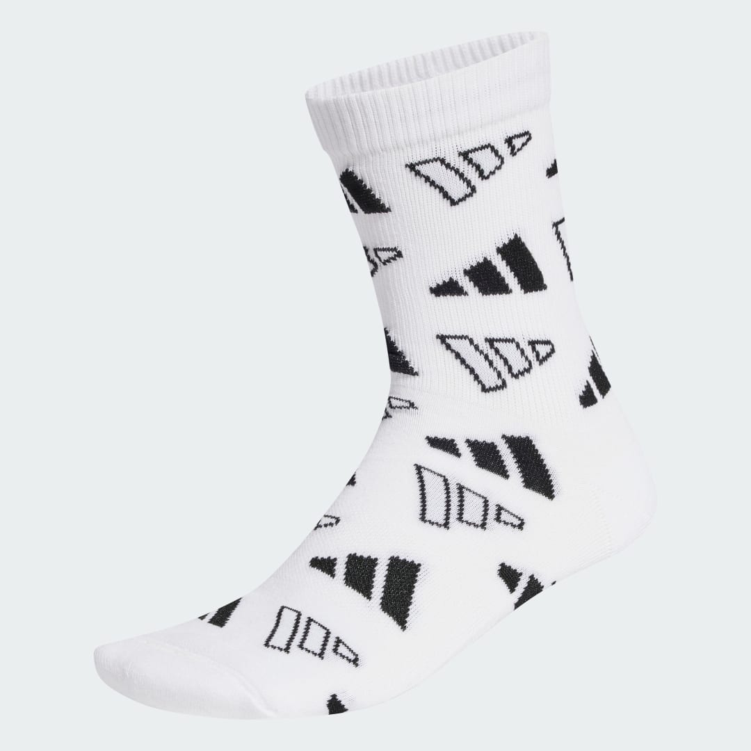 Чорапи adidas Performance Mid-Cut Socks With Graphic Logo Бяло | JJ1142, 1