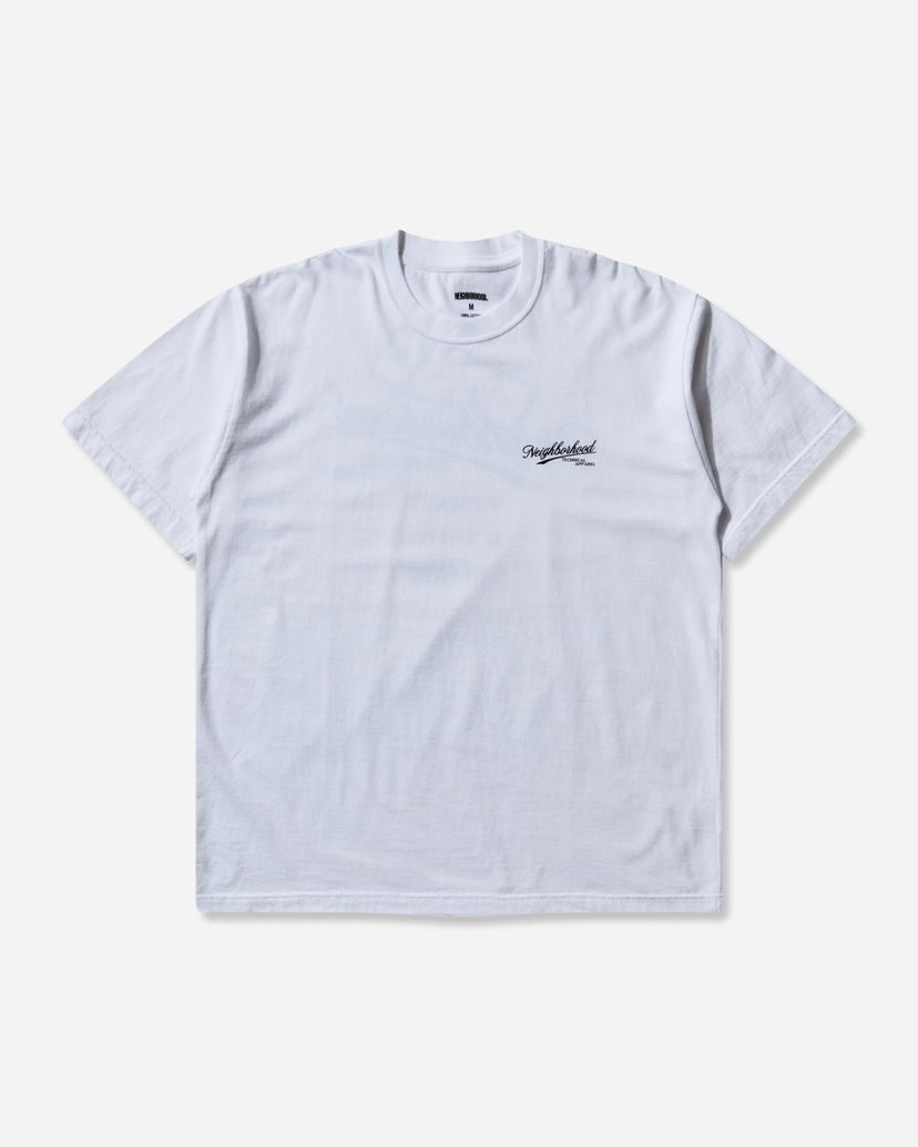 Тениска Neighborhood Technical Apparel Script Logo T-Shirt Бяло | 252PCNH-ST08 WHITE