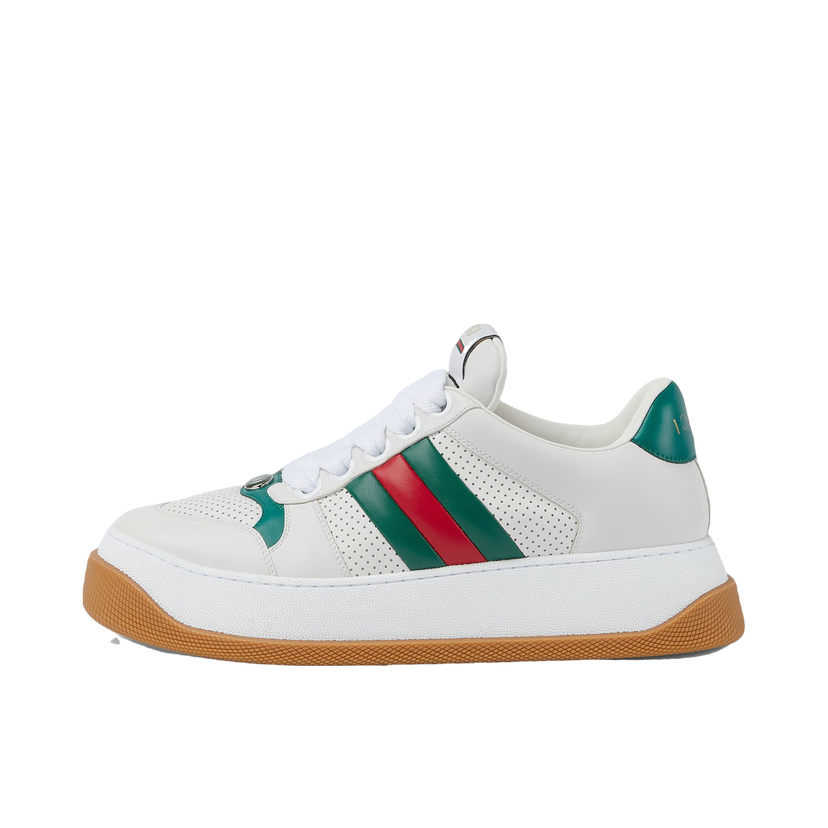 Кецове и обувки Gucci Screener White Web Бяло | 771457AAC0S9063