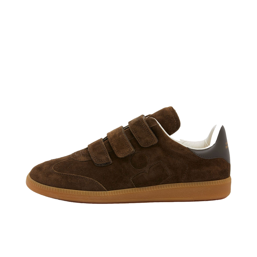 Кецове и обувки ISABEL MARANT Suede Logo Sneaker Кафяво | 24PBK0013FA-B1E04S-50BZ