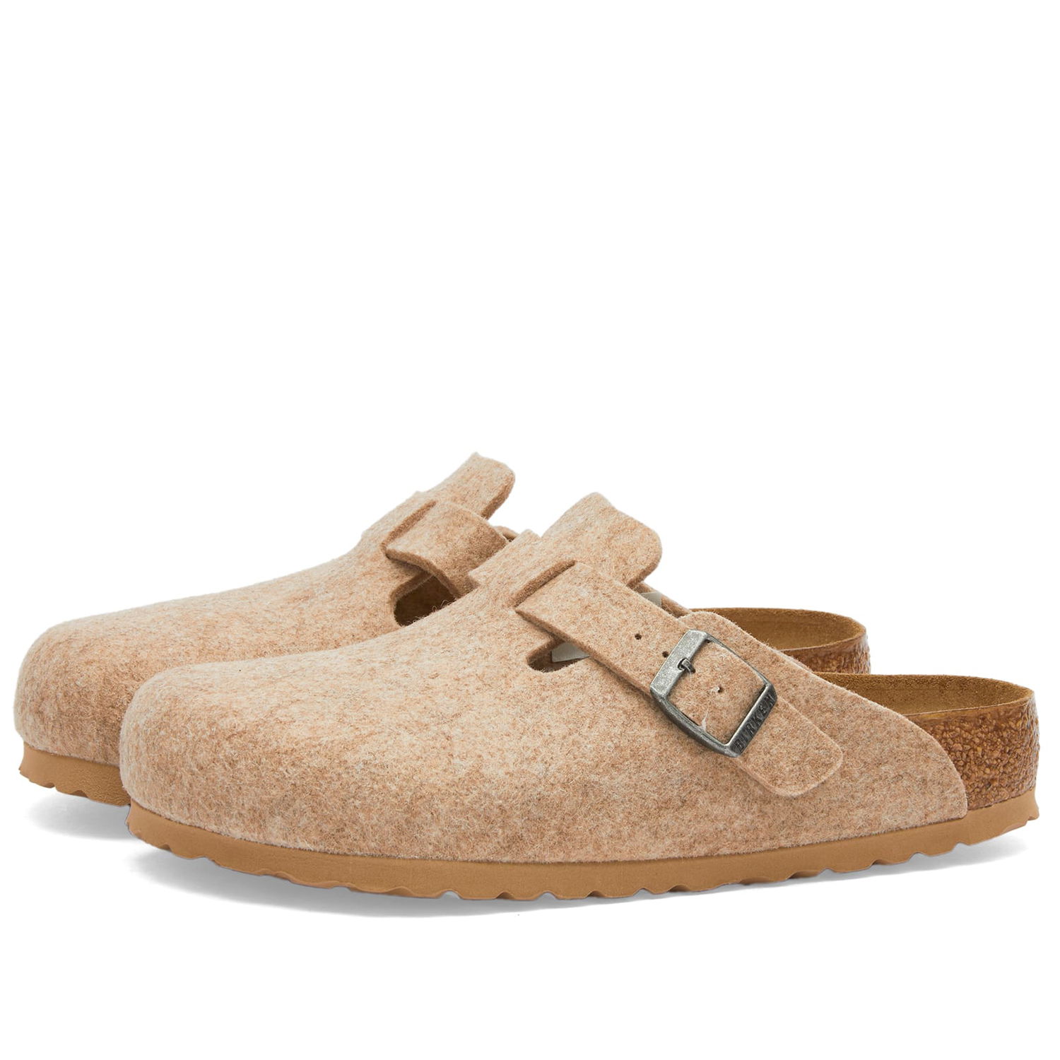 Кецове и обувки Birkenstock Boston Clog - Sandcastle Wool, Size UK 2.5 | END. Clothing Бежово | 1026802, 0