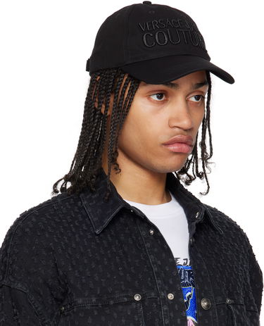 Шапка с козирка Versace Versace Jeans Couture Embroidered Logo Baseball Cap Черно | E78YAZK32_EZG365, 1