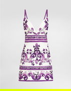 Dolce & Gabbana Majolica-Print Mini Dress