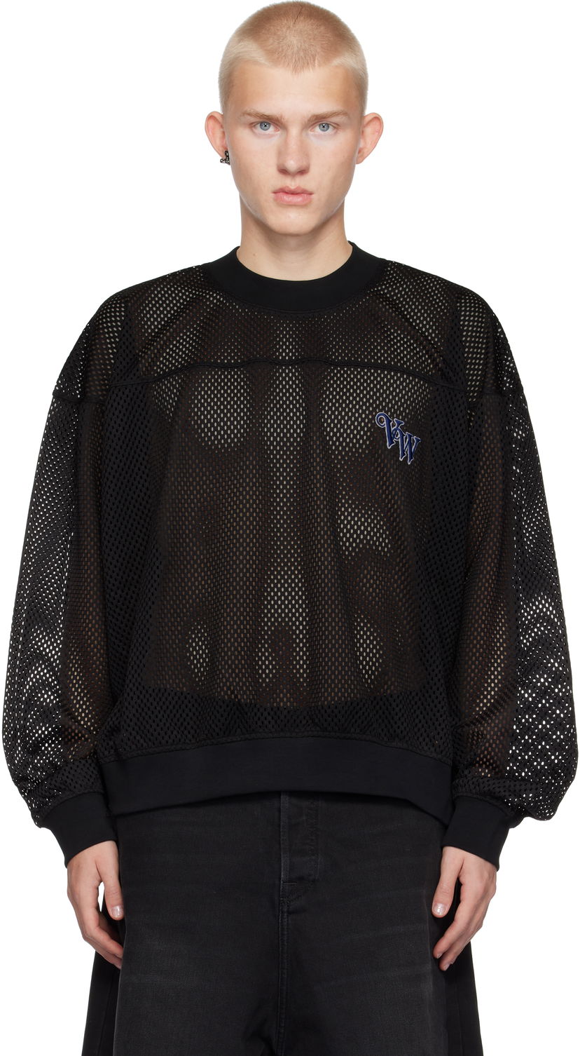 Суитчър Vivienne Westwood Mesh Sweatshirt Черно | 3I010009-J007S-