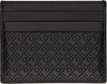 Портфейл FERRAGAMO Ferragamo Mini Embossed Card Holder Черно | 780076, 1