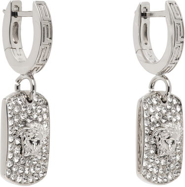 Обеци Versace Medusa Hoop Earrings "Silver" Металик | 1014087_1A00621_4JEE0, 1