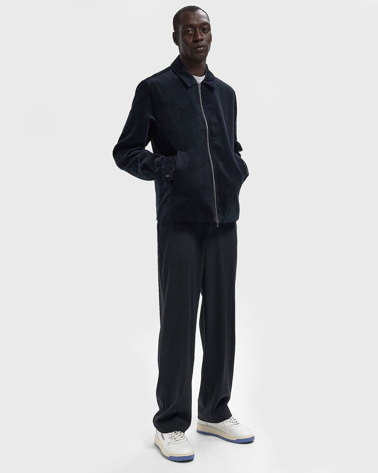 Яке Les Deux Corduroy Coach Jacket Тъмно синьо | 1000383-460, 1
