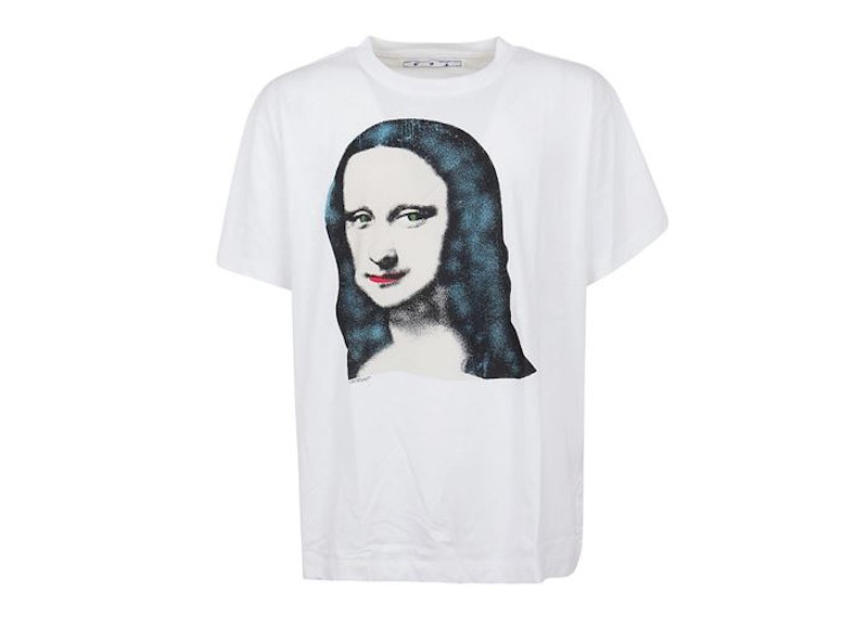 Тениска Off-White Mona Lisa Over T-Shirt Бяло | OMAA038E20JER0100110, 0