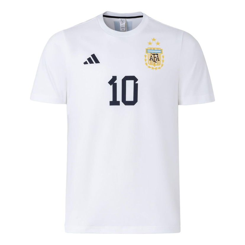 Тениска adidas Originals Messi Name And Number Tee Бяло | IW3614