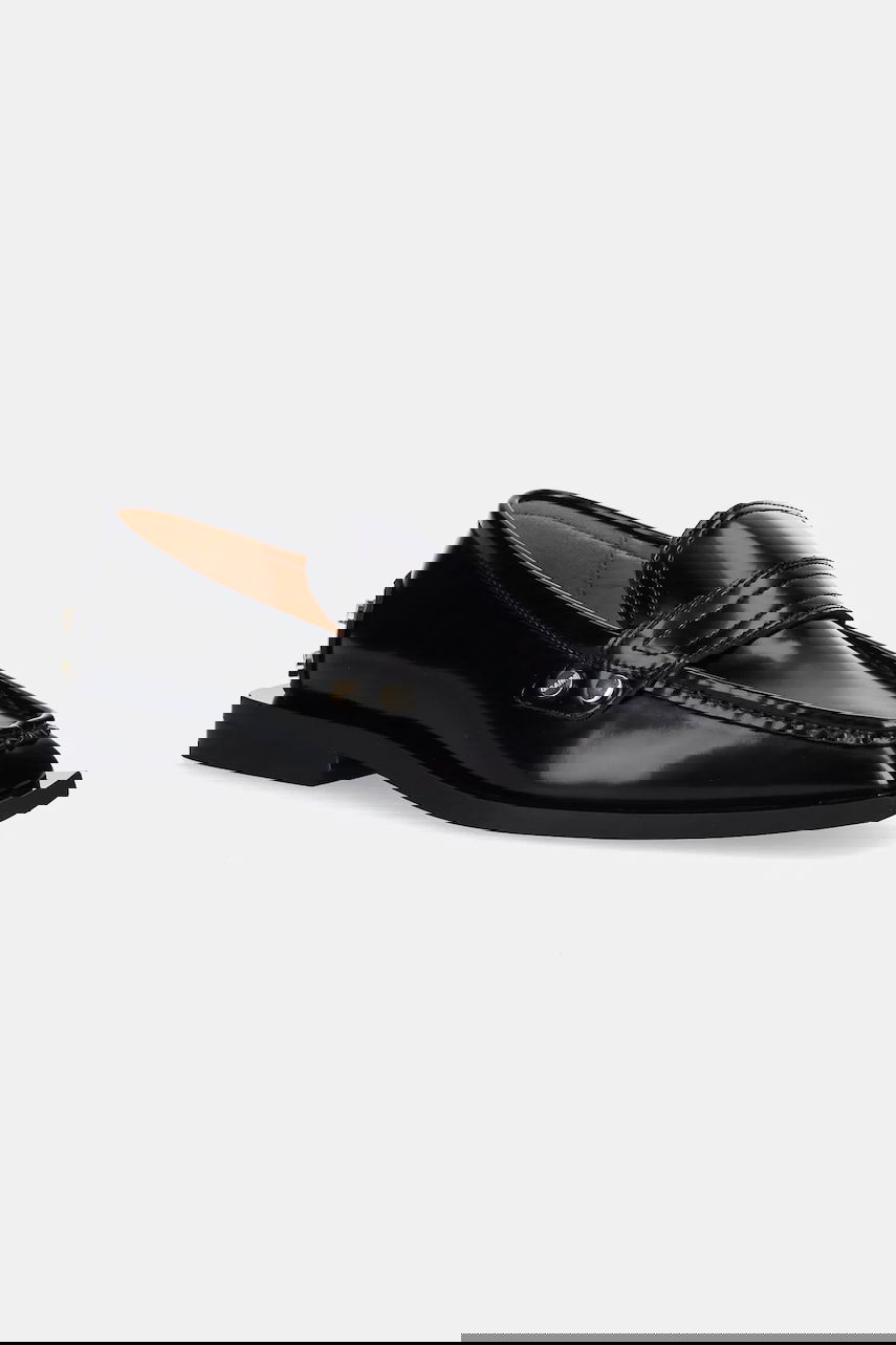 Кецове и обувки GANNI GANNI Studs Square Toe Loafers Черно | S3178, 0