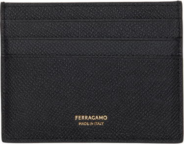 Портфейл FERRAGAMO Salvatore Ferragamo Gancini Card Holder Черно | 776843, 2