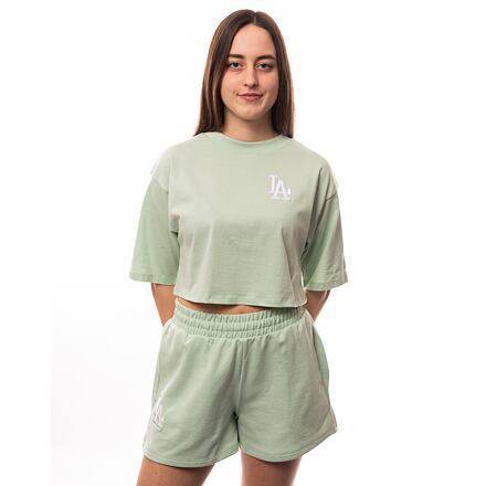 Съкратен топ New Era MLB Le Crop Tee Los Angeles Dodgers Fresh Зелено | 60435325, 0