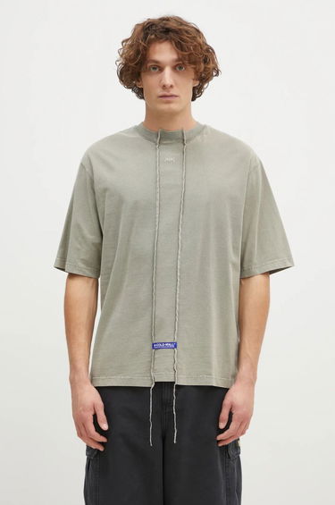 Тениска A-COLD-WALL* Oversized T-Shirt With Raw-Edge Details Зелено | ACWMTS200, 0