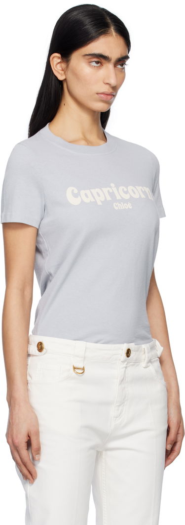 Тениска CHLOÉ Chloé Baby Fit 'Capricorn' T-Shirt Синьо | CH25SJH08186, 1