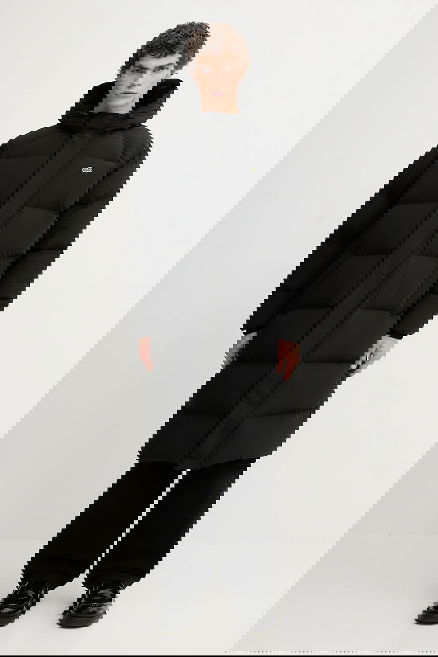 Пухо яке Lacoste Long Hooded Winter Down Coat Черно | BH6162, 0