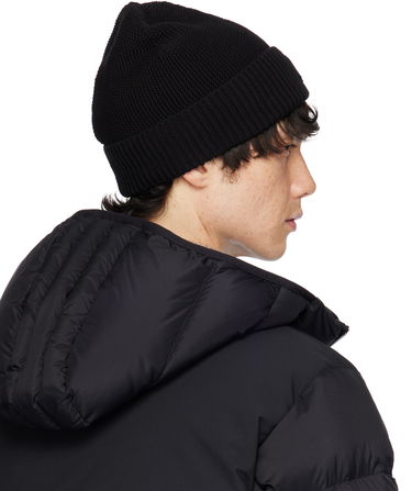 Шапка Moncler Moncler Logo Patch Beanie Черно | K10913B00022M1367, 2