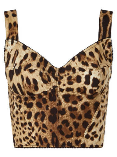 Leopard Print Corset Top