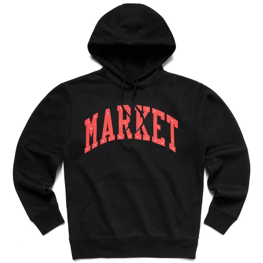 Суитчър MARKET Arc Puff Hoodie Черно | 397000194/0001, 0