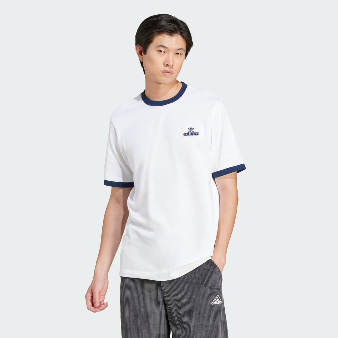Тениска adidas Performance Contrast Ringer Tee Бяло | JC8384, 0