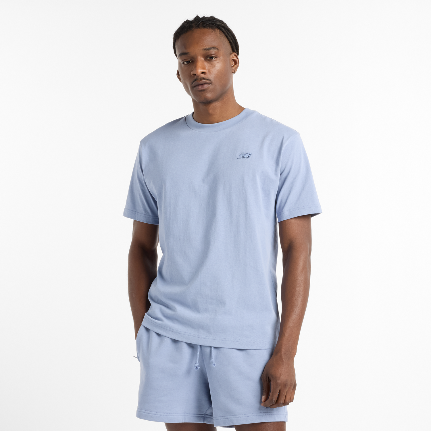 Тениска New Balance Men's Tee Синьо | NBMT41533DUS, 0