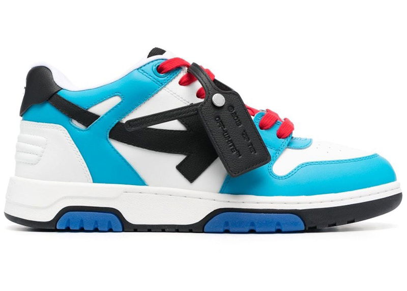 Кецове и обувки Off-White Out Of Office OOO Low Tops White Arctic Blue Red Синьо | OMIA189S23LEA0014510, 0