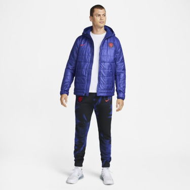 Пухо яке Nike Netherlands Hooded Fleece-Lined Jacket Синьо | DH4916-455, 2