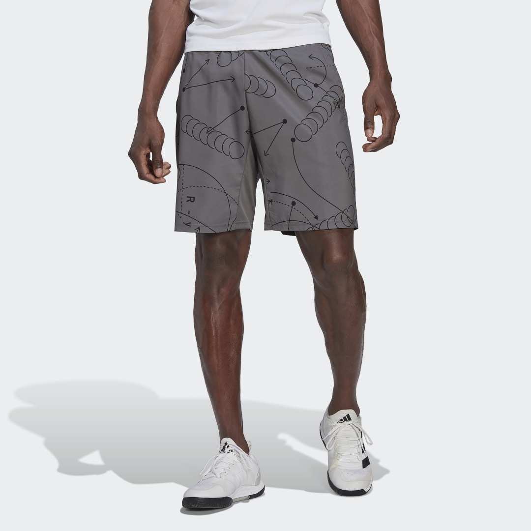 Къси панталони adidas Originals Club Graphic Tennis Сиво | HC8491, 0